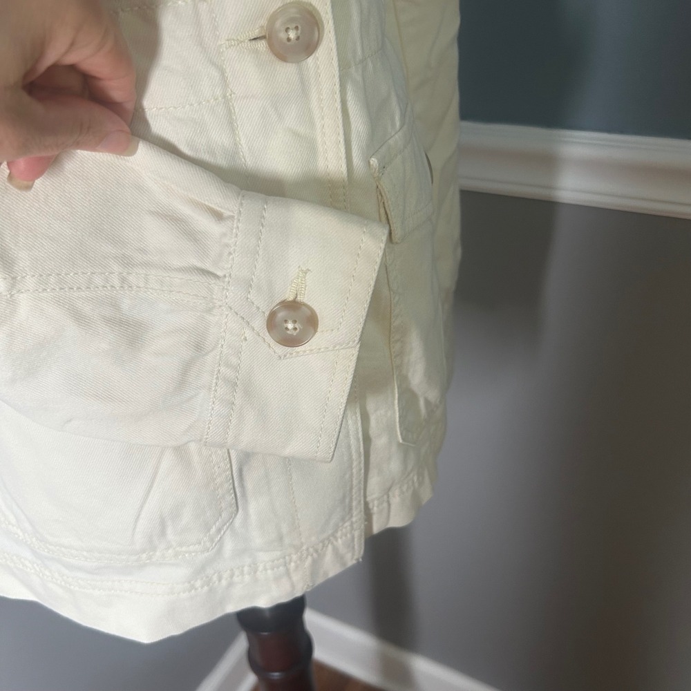 LOFT Utility Jacket Lightweight‎ Button Down Coll… - image 3